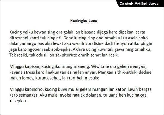 Detail Contoh Tulisan Artikel Nomer 18