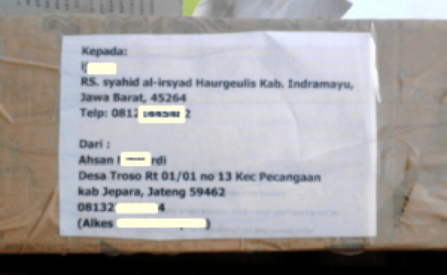 Detail Contoh Tulisan Untuk Mengirim Paket Nomer 4