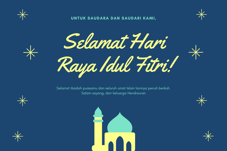 Contoh Ucapan Hari Raya Idul Fitri - KibrisPDR