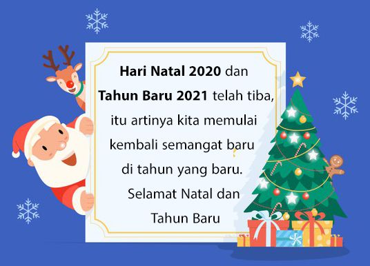 Detail Contoh Ucapan Natal Dan Tahun Baru 2020 Nomer 7