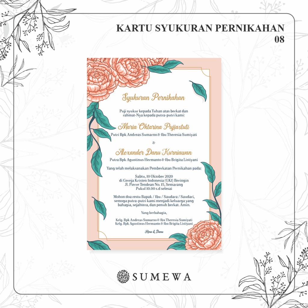 Detail Contoh Ucapan Tasyakuran Pernikahan Koleksi Nomer 35