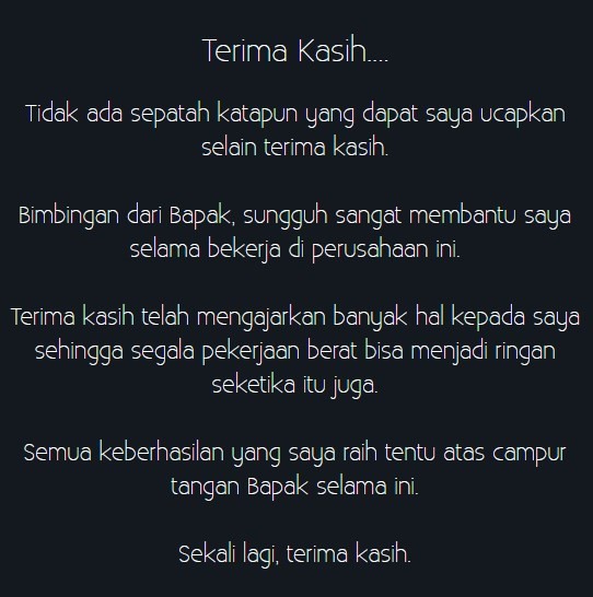 Detail Contoh Ucapan Terima Kasih Untuk Atasan Nomer 9