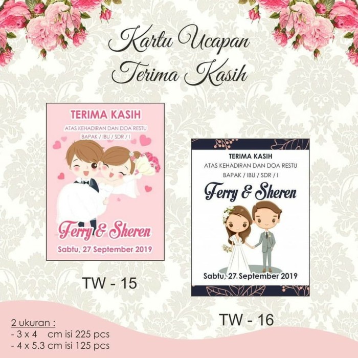 Detail Contoh Ucapan Terimakasih Pernikahan Nomer 4
