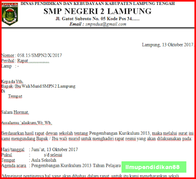 Detail Contoh Undangan Rapat Sekolah Koleksi Nomer 40