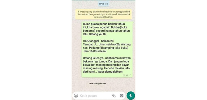 Detail Contoh Undangan Rapat Via Whatsapp Nomer 5