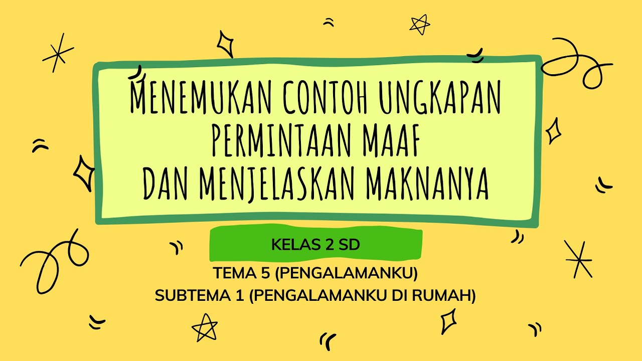 Detail Contoh Ungkapan Permintaan Maaf Nomer 3