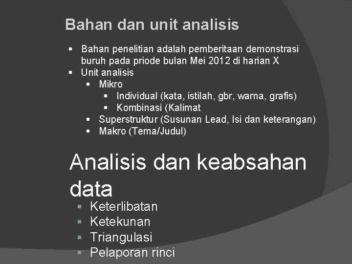 Detail Contoh Unit Analisis Nomer 14