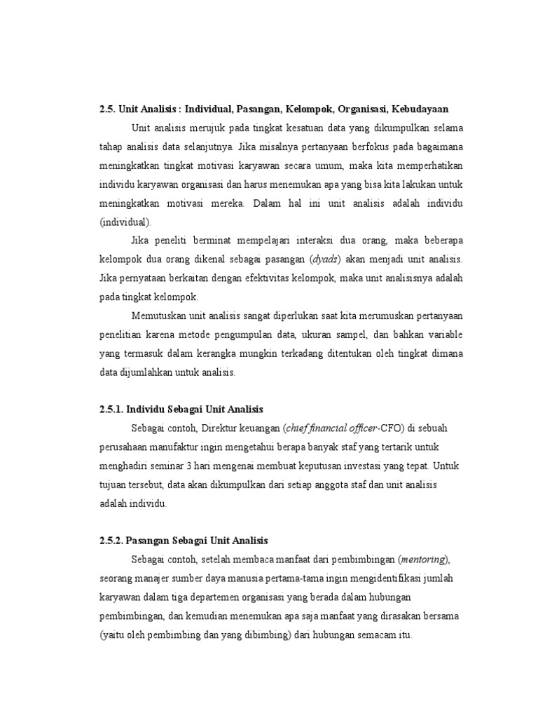 Detail Contoh Unit Analisis Nomer 5