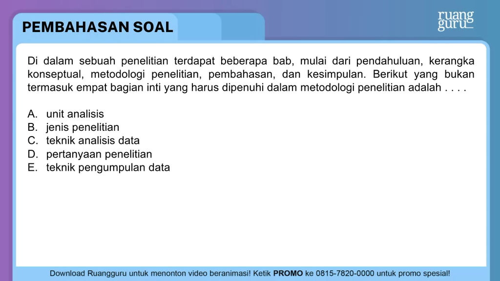 Detail Contoh Unit Analisis Nomer 44