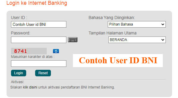 Contoh User Id Bni Mobile Banking - KibrisPDR