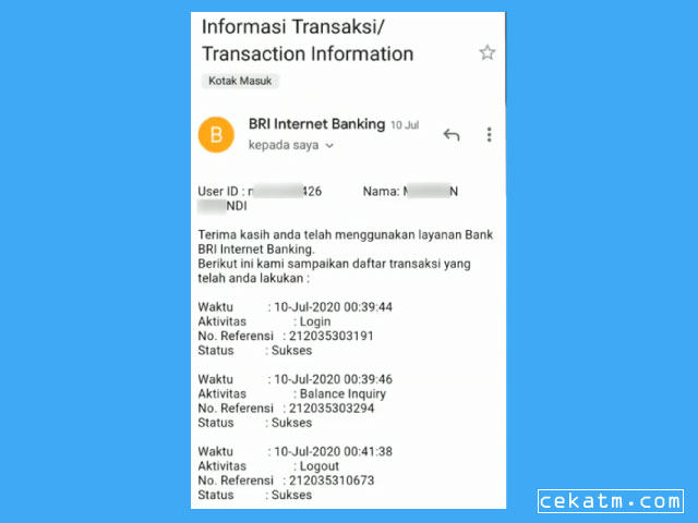 Detail Contoh User Id Bni Mobile Banking Nomer 30