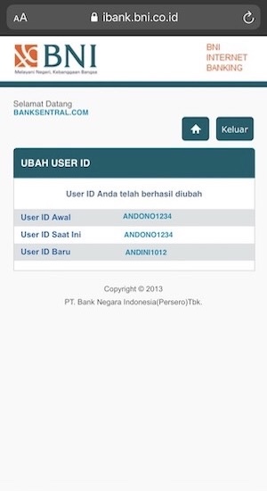 Detail Contoh User Id Bni Mobile Banking Nomer 5