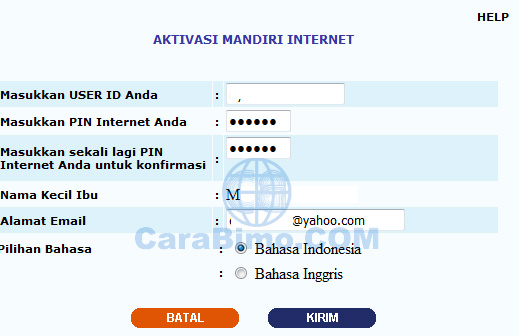 Detail Contoh User Id Mandiri Online Nomer 14