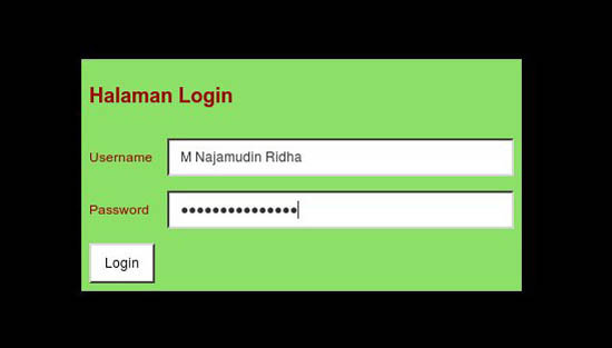 Detail Contoh Username Dan Password Nomer 4