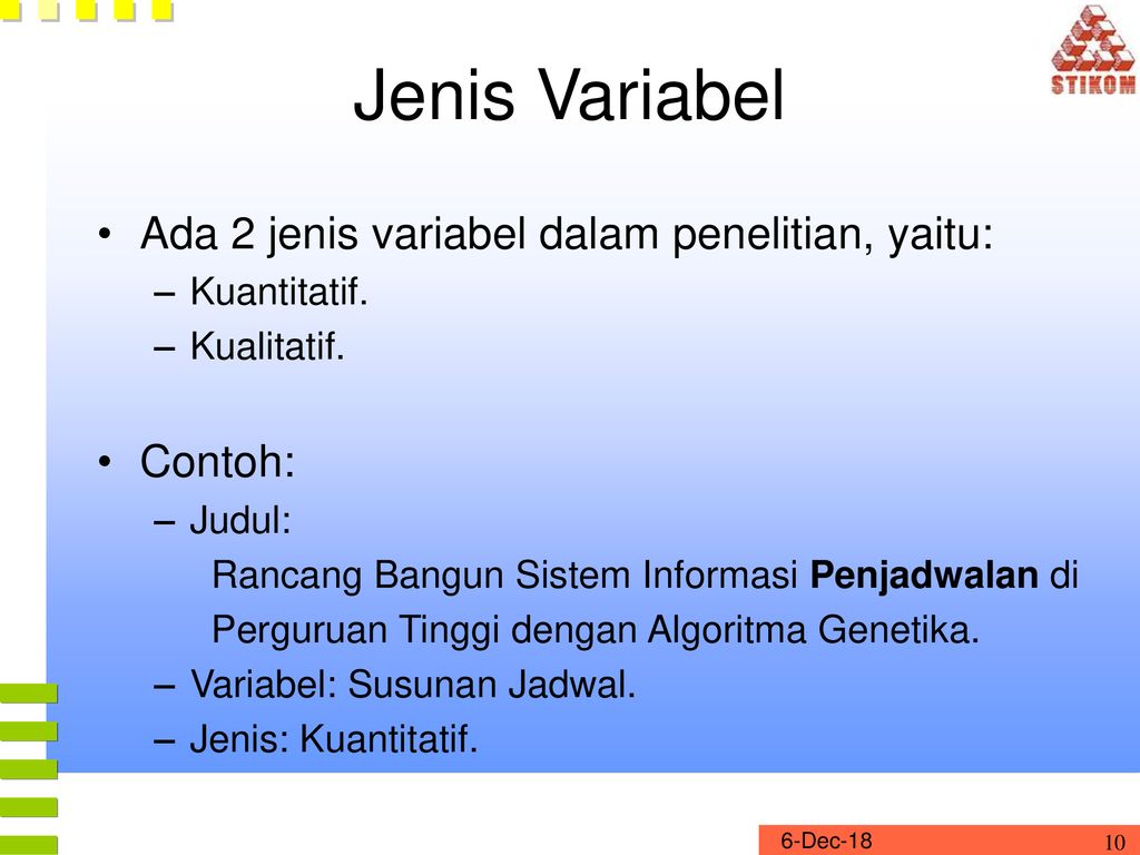 Detail Contoh Variabel Kuantitatif Nomer 31
