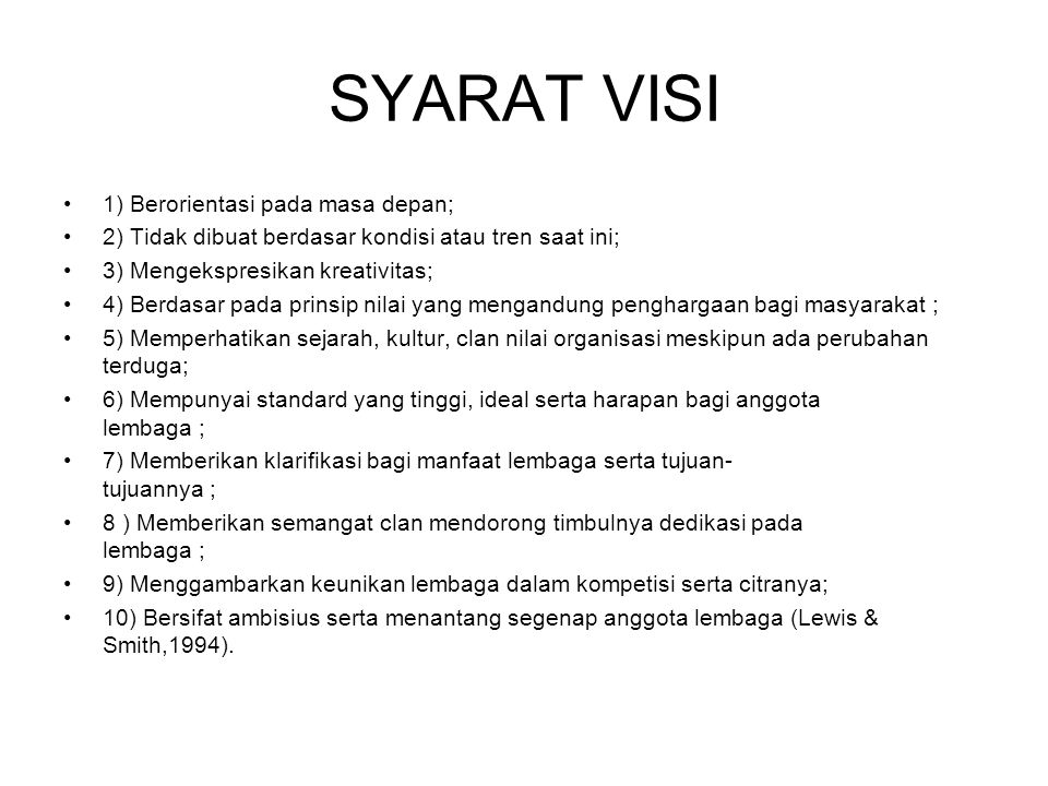 Detail Contoh Visi Misi Untuk Masa Depan Pribadi Nomer 12