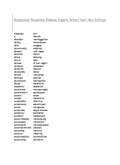 Detail Contoh Vocab Bahasa Inggris Nomer 12