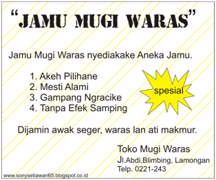 Detail Contoh Wara Wara Bahasa Jawa Nomer 23