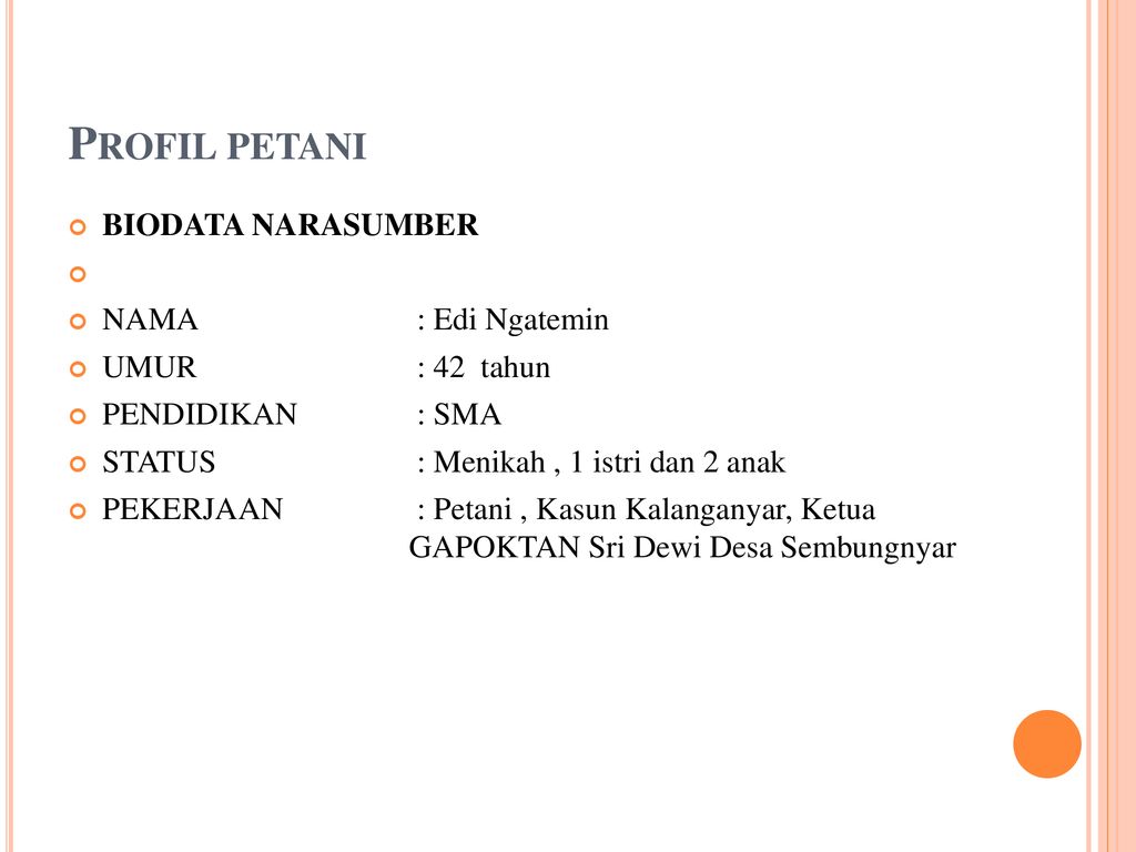 Detail Contoh Wawancara Dengan Petani Nomer 10