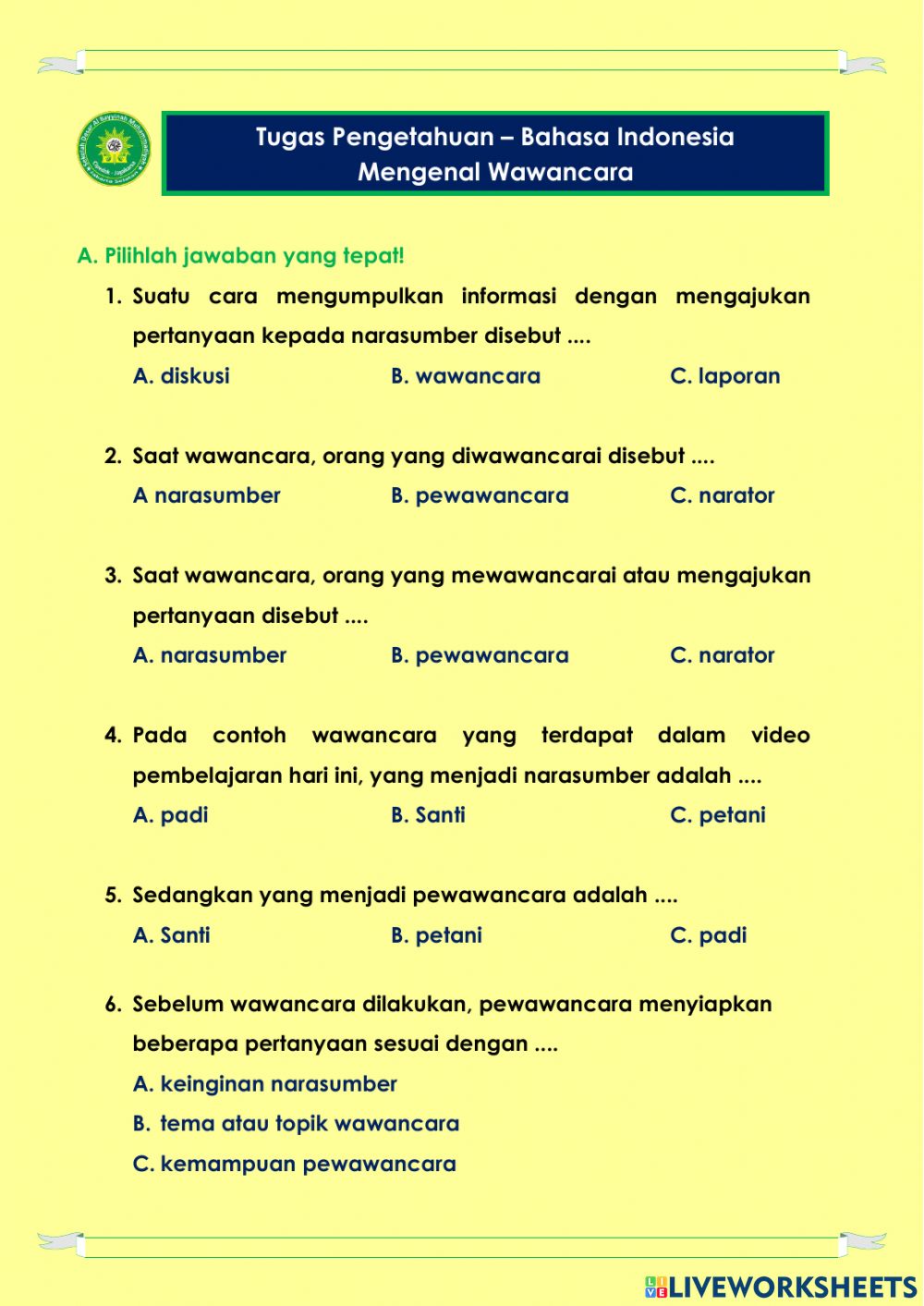 Detail Contoh Wawancara Dengan Petani Nomer 23