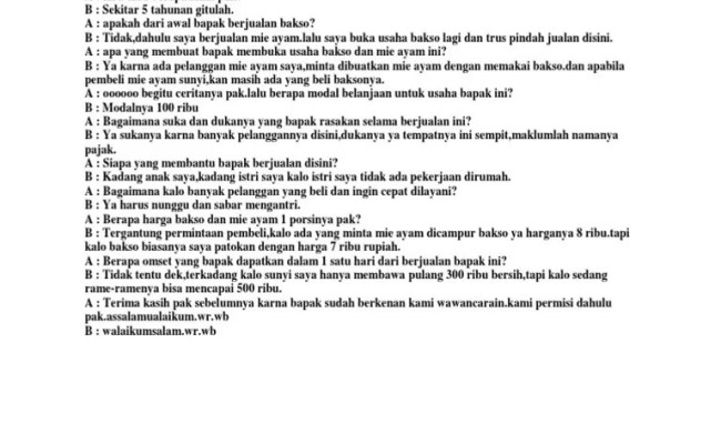Detail Contoh Wawancara Dengan Petani Nomer 35