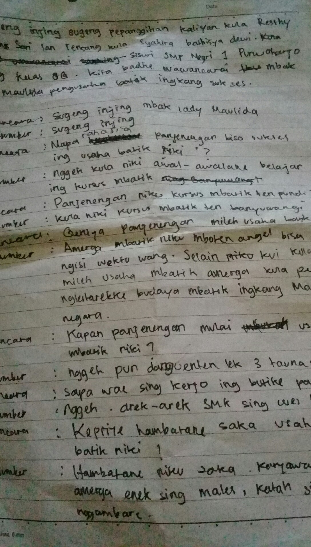 Detail Contoh Wawancara Dengan Petani Nomer 45