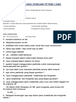 Detail Contoh Wawancara Dengan Petani Nomer 7