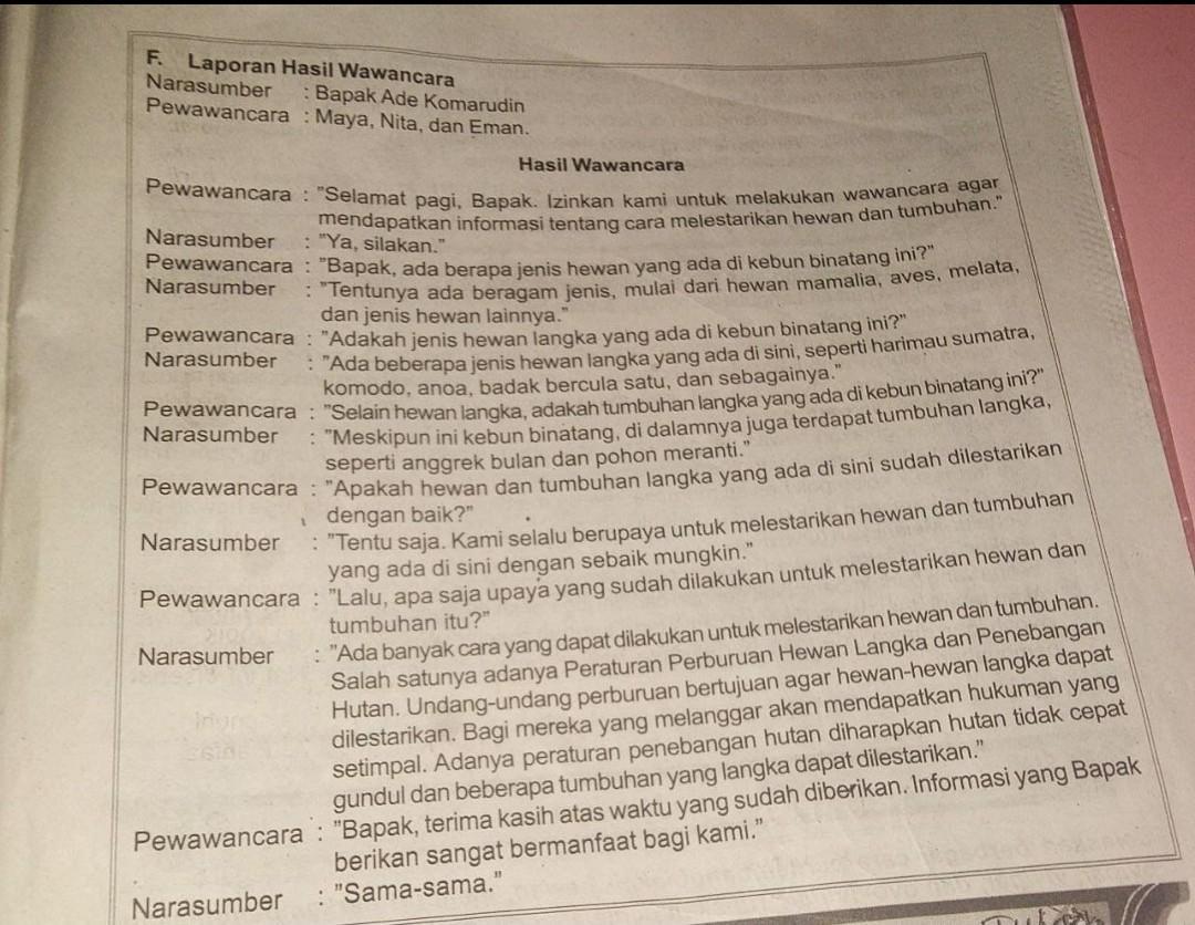 Detail Contoh Wawancara Singkat Dengan Teman Nomer 27