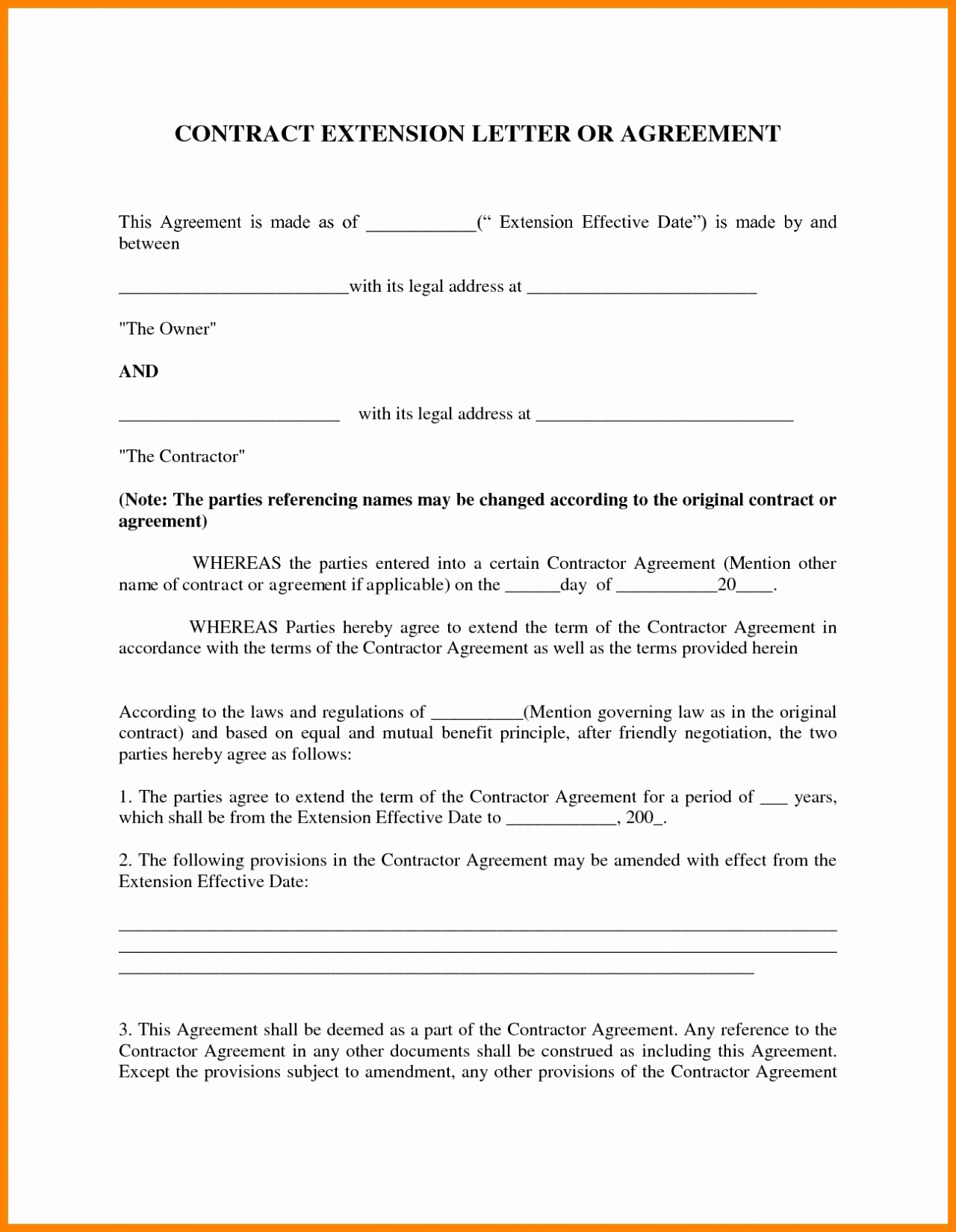 Detail Contract Agreement Template Between Two Parties Nomer 10