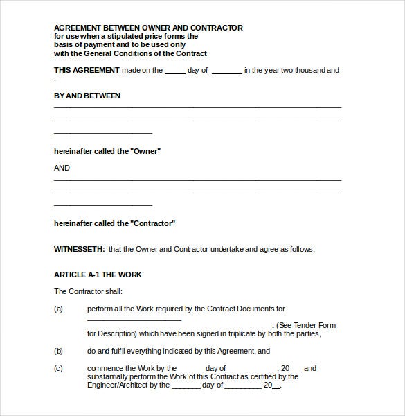 Detail Contract Agreement Template Between Two Parties Nomer 13