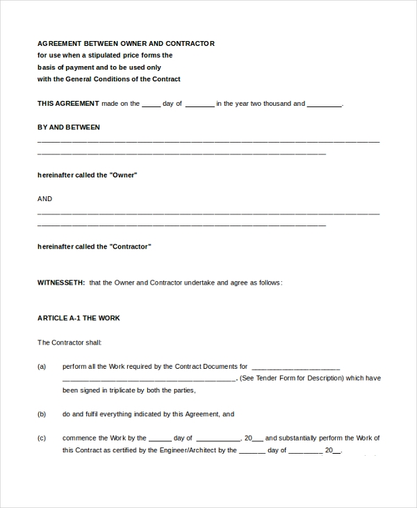 Detail Contract Agreement Template Between Two Parties Nomer 14