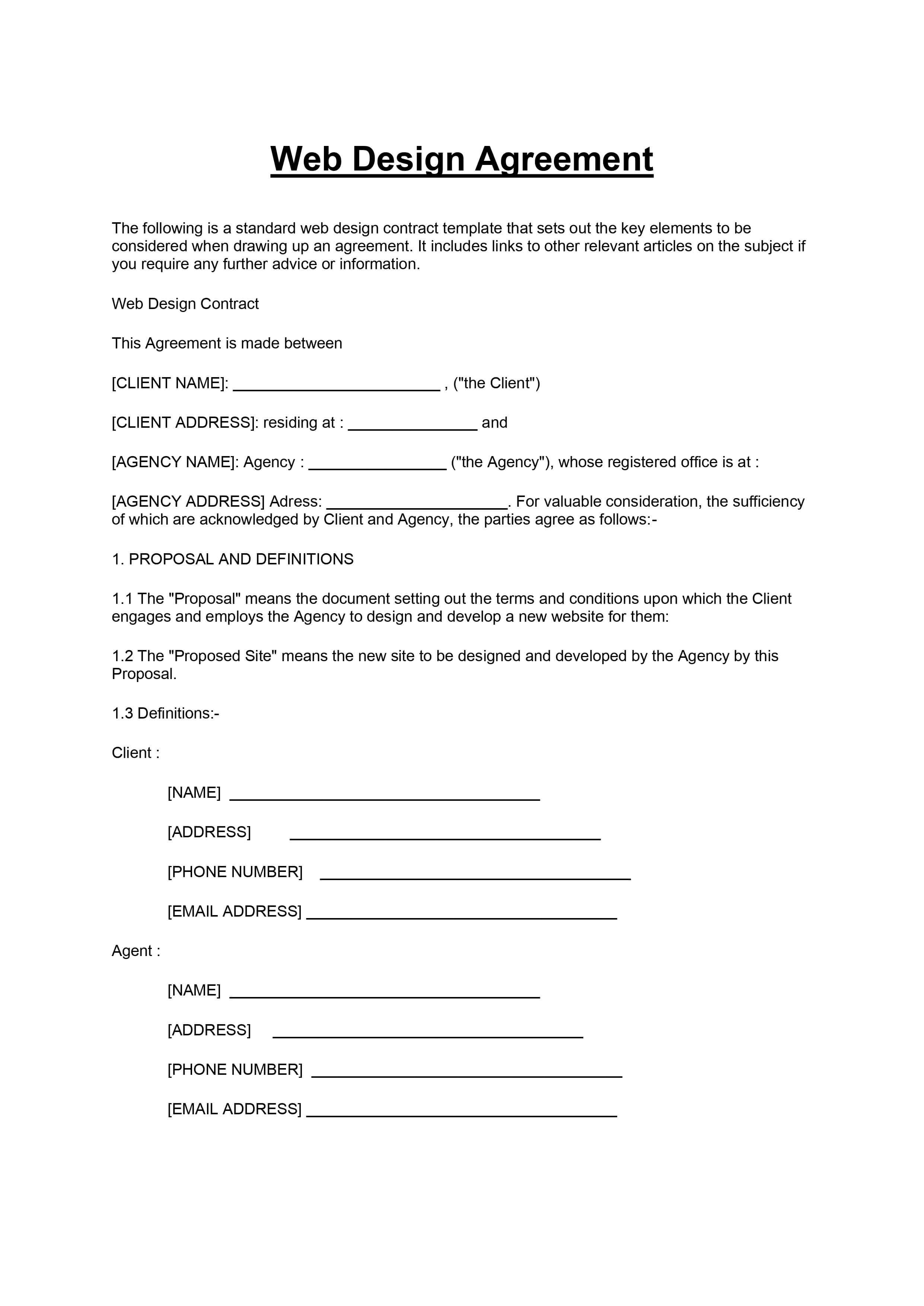 Detail Contract Agreement Template Between Two Parties Nomer 34