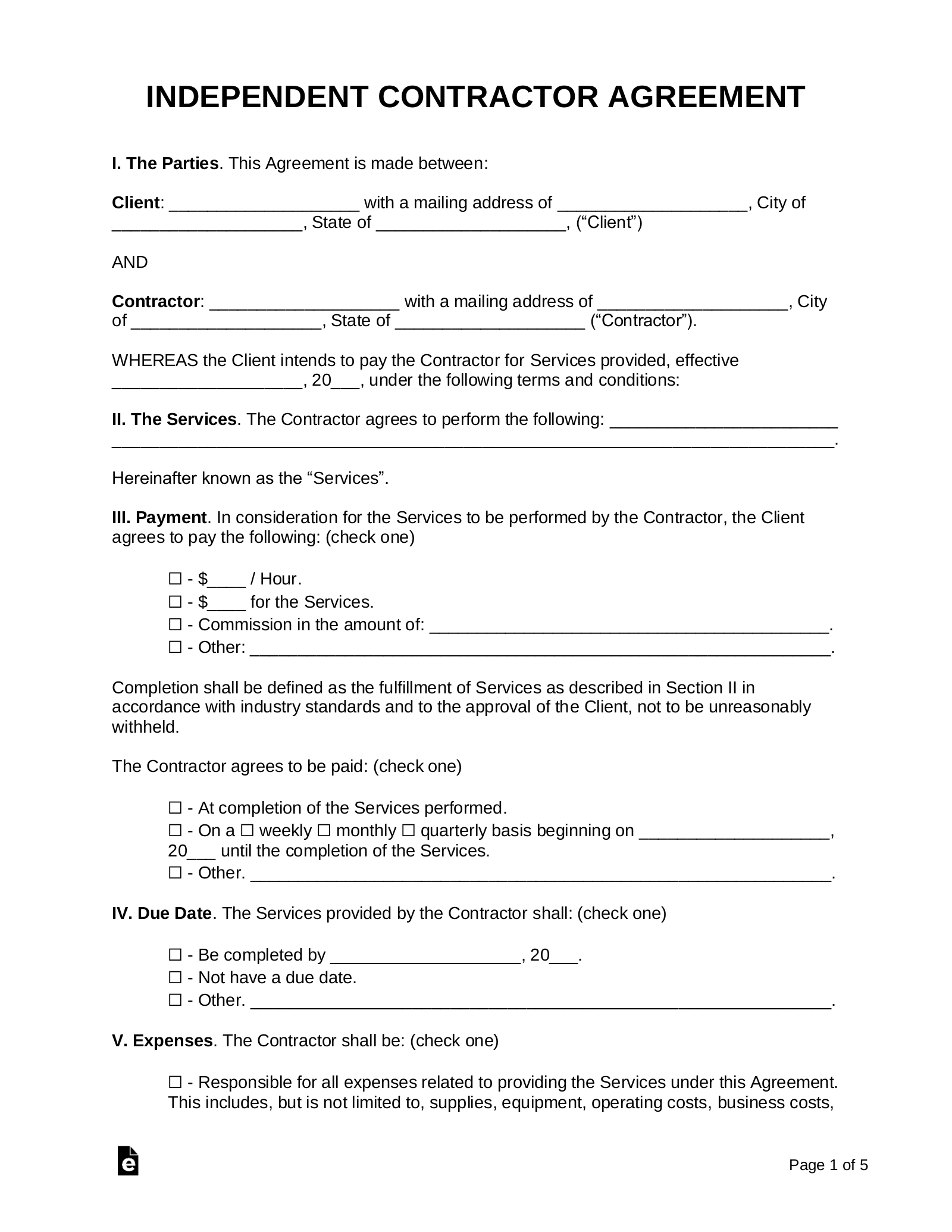 Detail Contract Agreement Template Between Two Parties Nomer 36