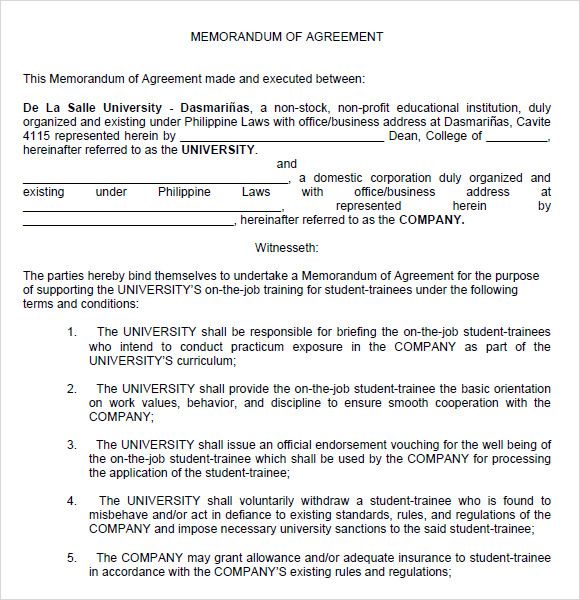 Detail Contract Agreement Template Between Two Parties Nomer 38