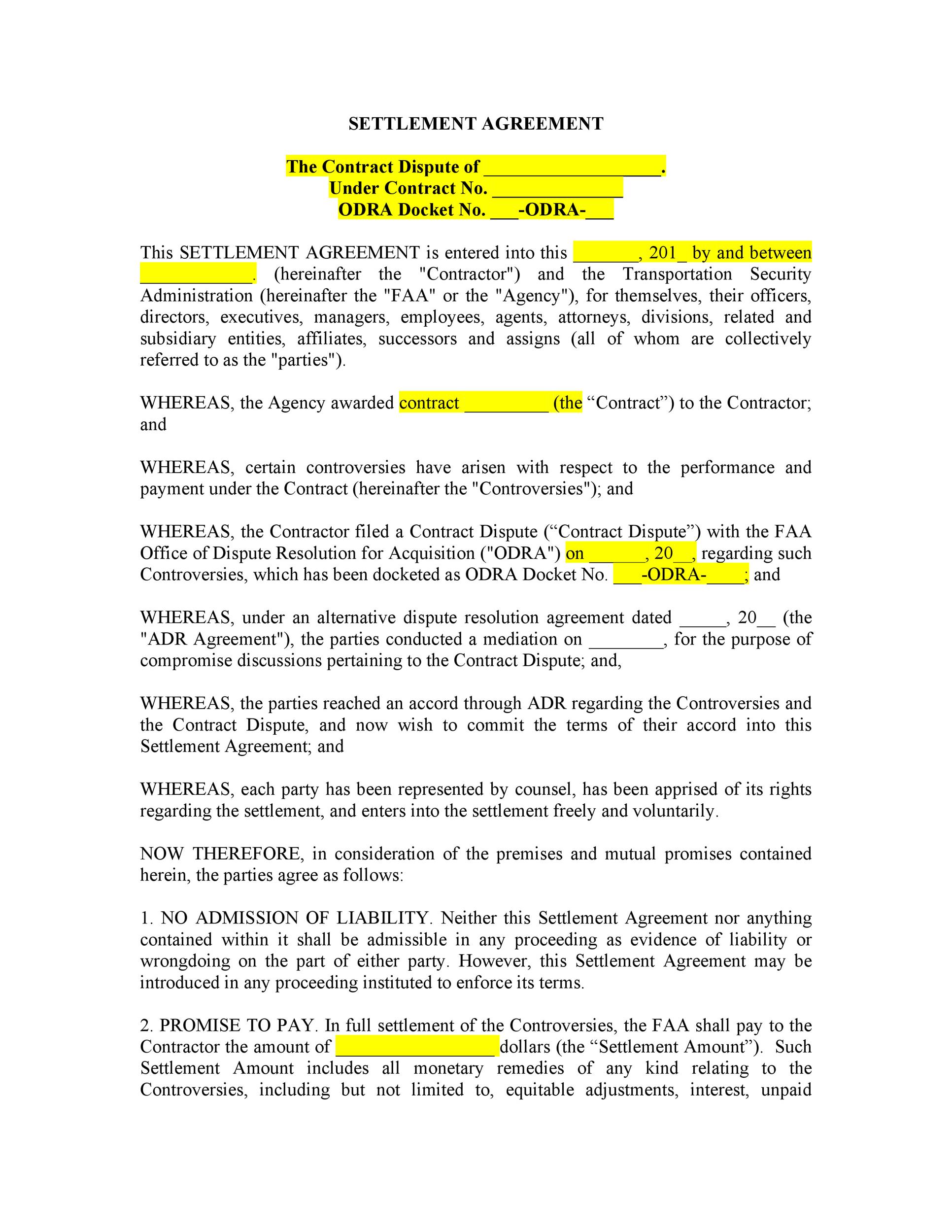 Detail Contract Agreement Template Between Two Parties Nomer 39