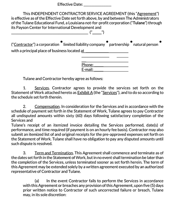 Detail Contract Agreement Template Between Two Parties Nomer 46