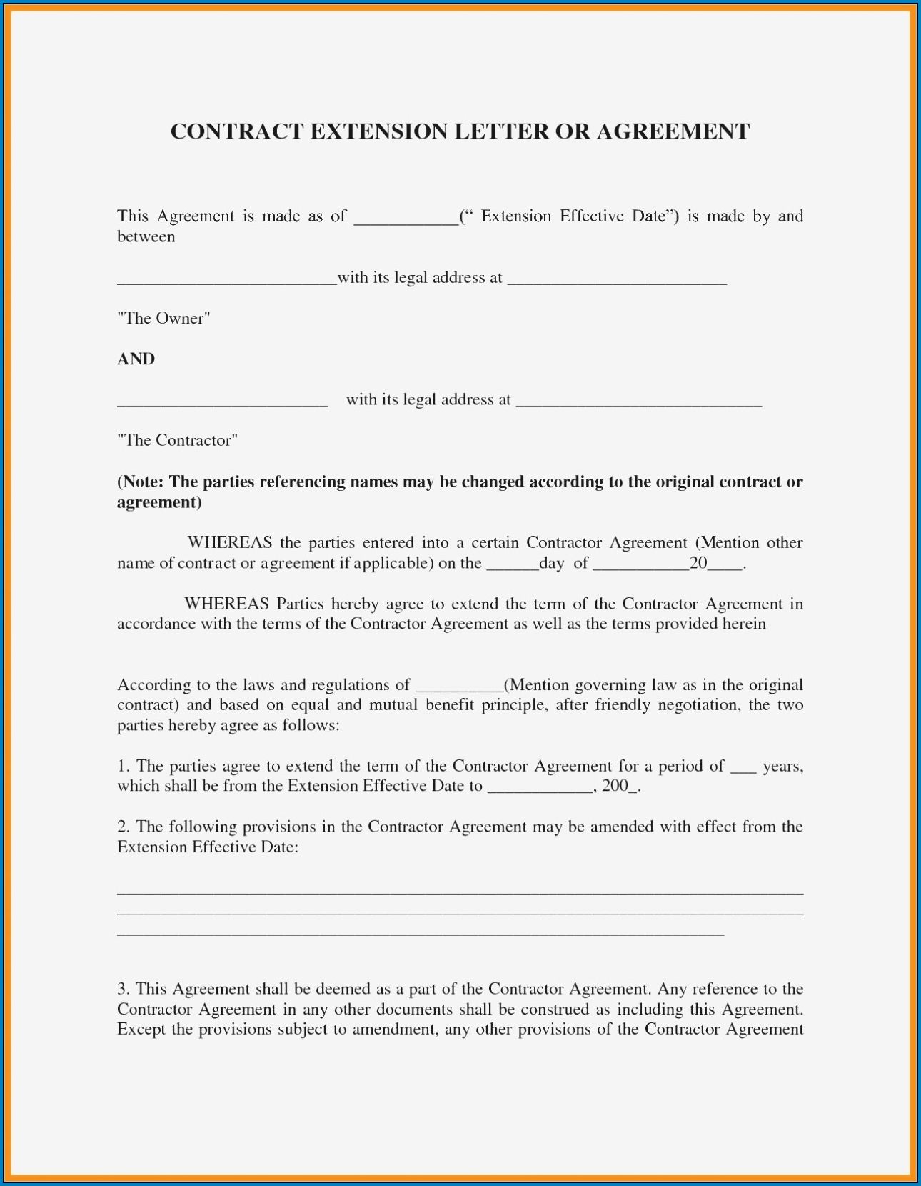 Detail Contract Agreement Template Between Two Parties Nomer 8