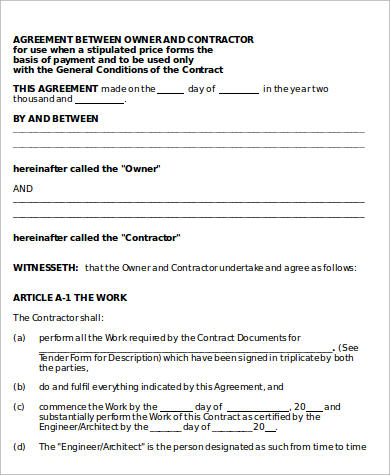 Detail Contract Between Two Parties Template Nomer 4