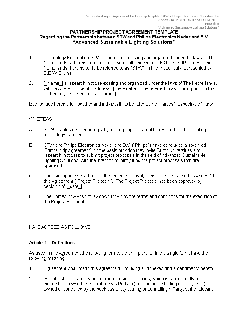 Detail Contract Between Two Parties Template Nomer 30