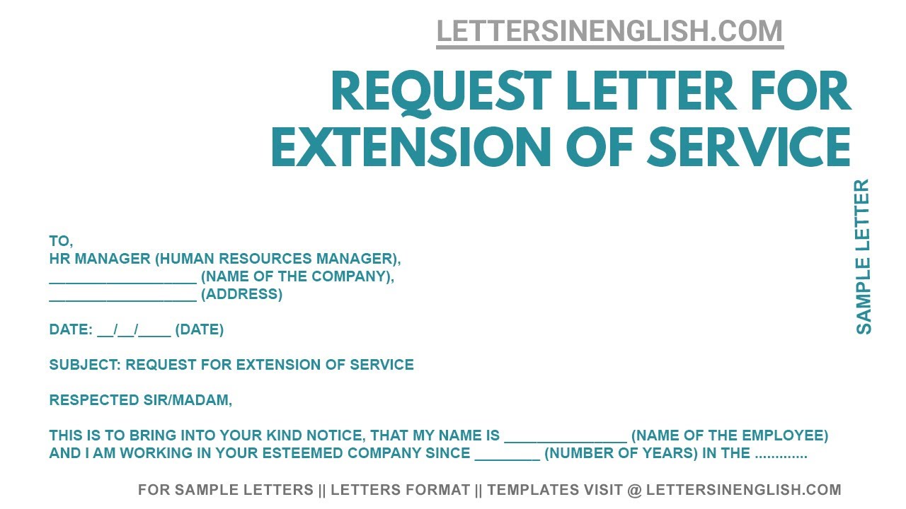 Detail Contract Extension Letter Template Nomer 33