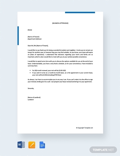 Detail Contract Extension Letter Template Nomer 42