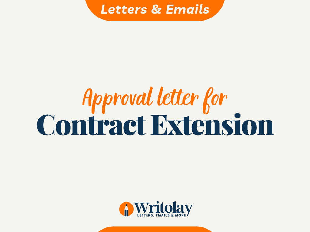 Detail Contract Extension Letter Template Nomer 48