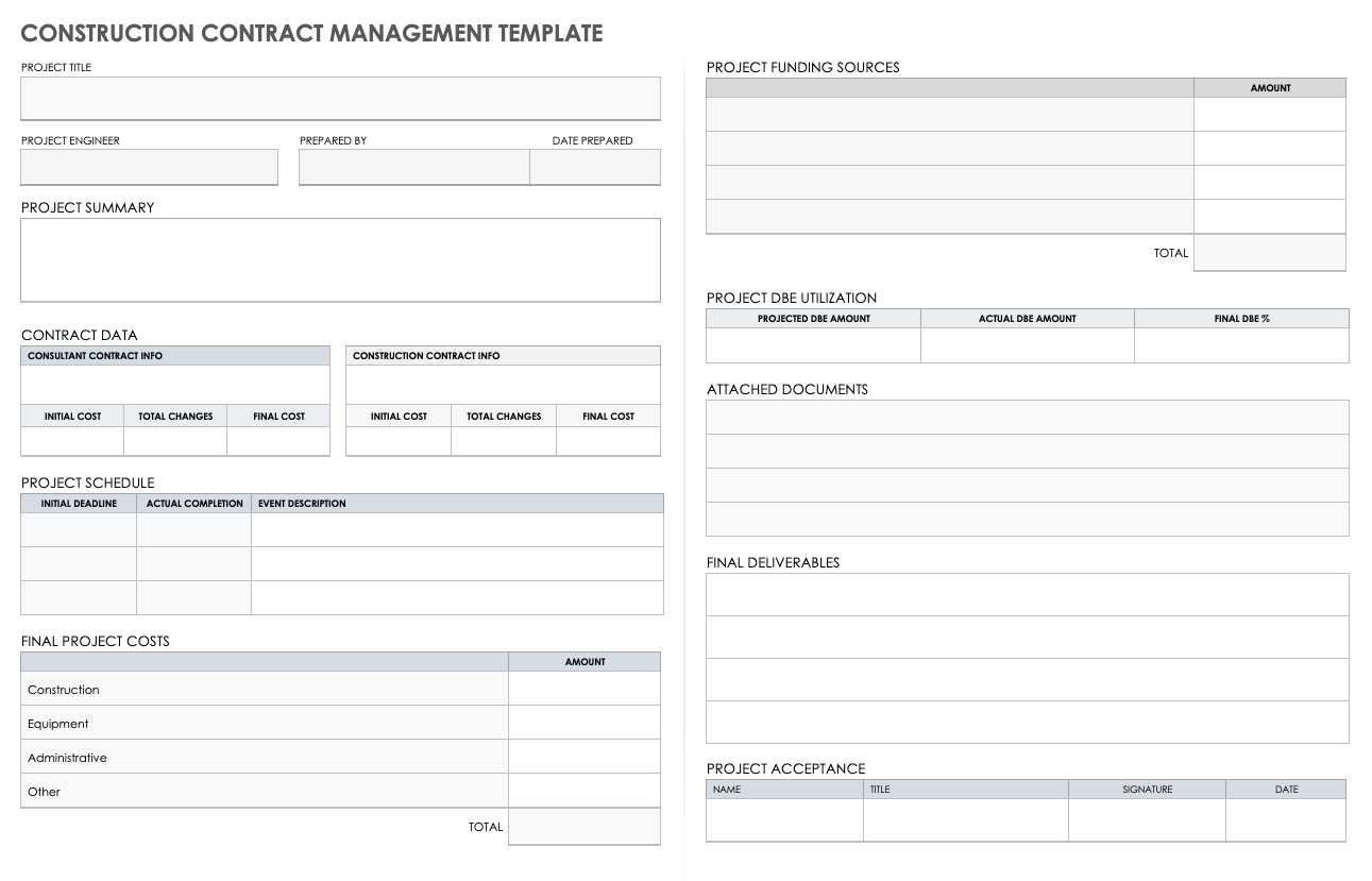 Detail Contract Management Template Nomer 49