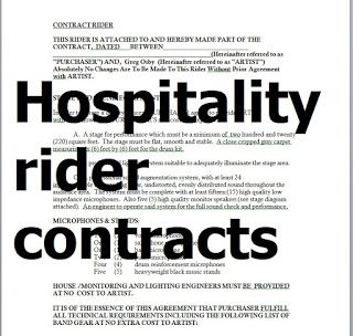 Detail Contract Rider Template Nomer 15