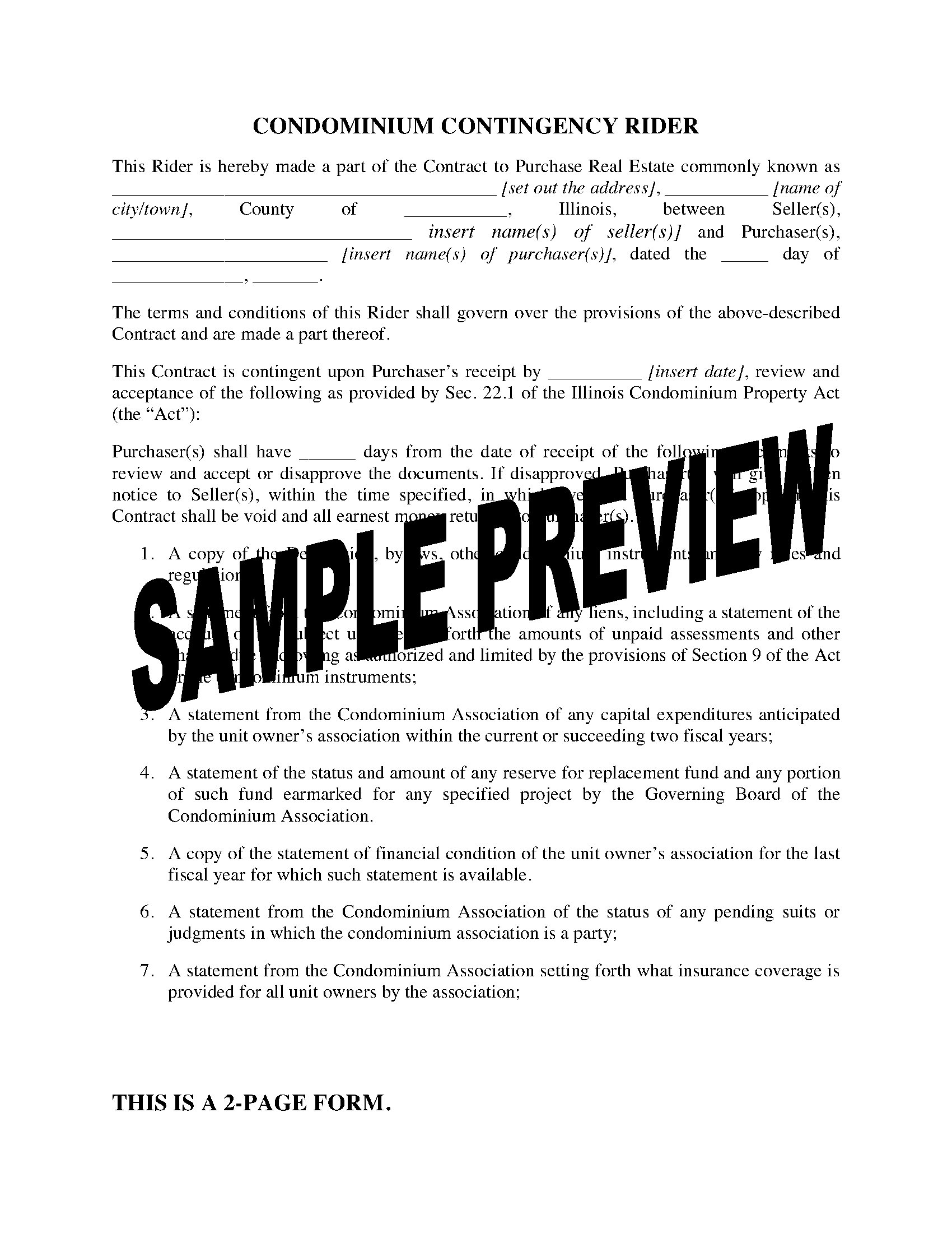 Detail Contract Rider Template Nomer 31