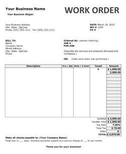 Detail Contractor Work Order Template Nomer 21
