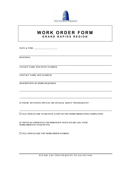 Detail Contractor Work Order Template Nomer 22