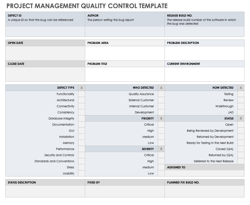 Detail Control Plan Template Nomer 44