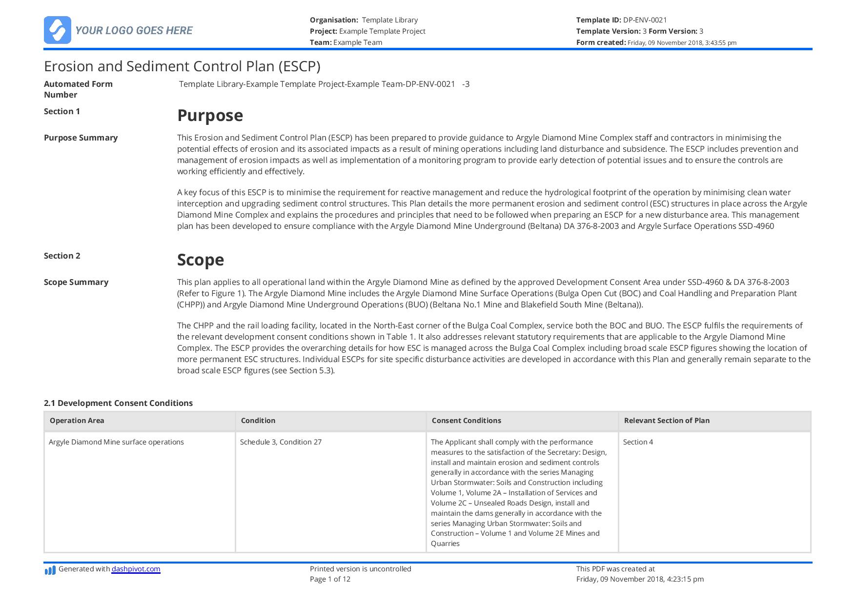 Detail Control Plan Template Nomer 47