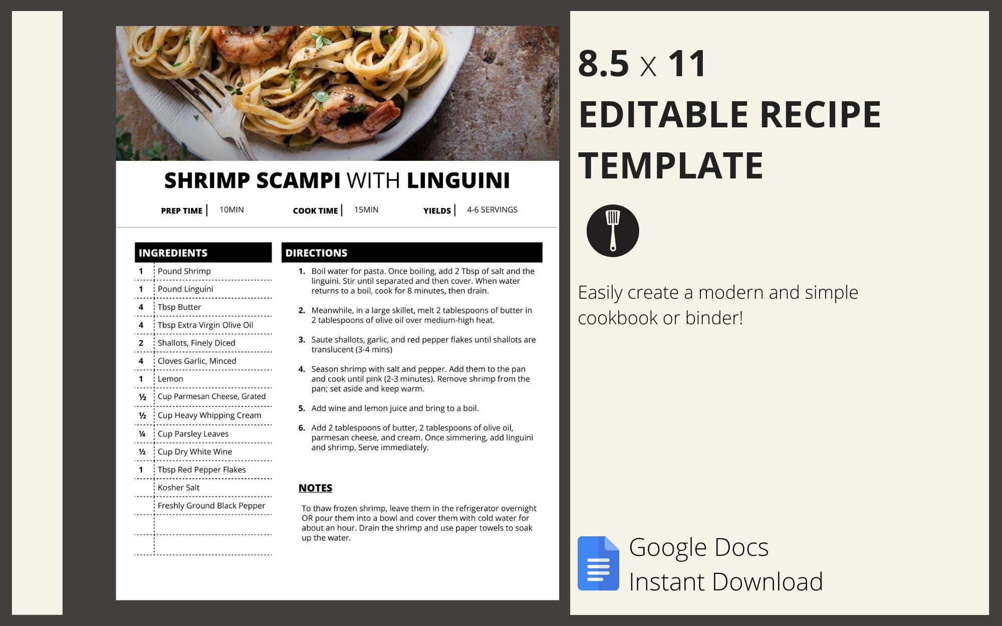 Detail Cookbook Template Google Docs Nomer 19